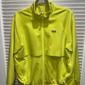 Figs Sydney Bright Yellow Full-Zip Jacket Medium